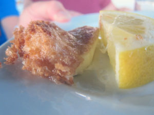 Restauarnt Rhodos Käse gebacken